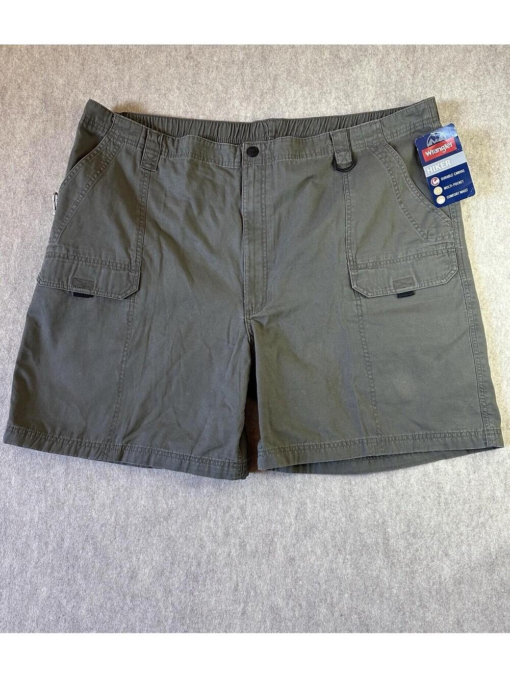WRANGLER Hiker Cargo Utility Shorts Men’s Size 48 Olive Pockets